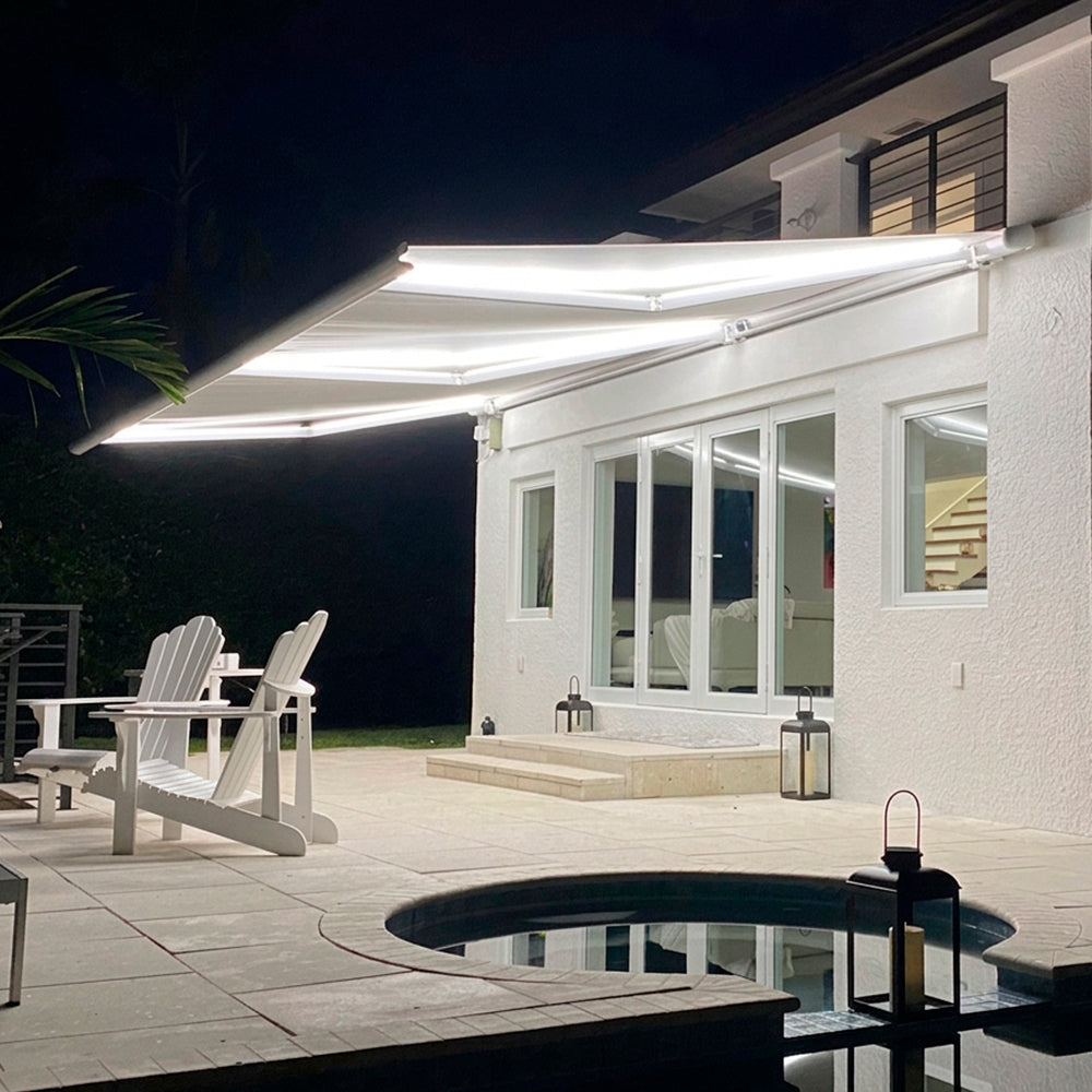 RETRACTABLE AWNING ELECTRIC BLINDS